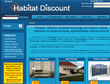 Tablet Screenshot of habitat-discount.fr